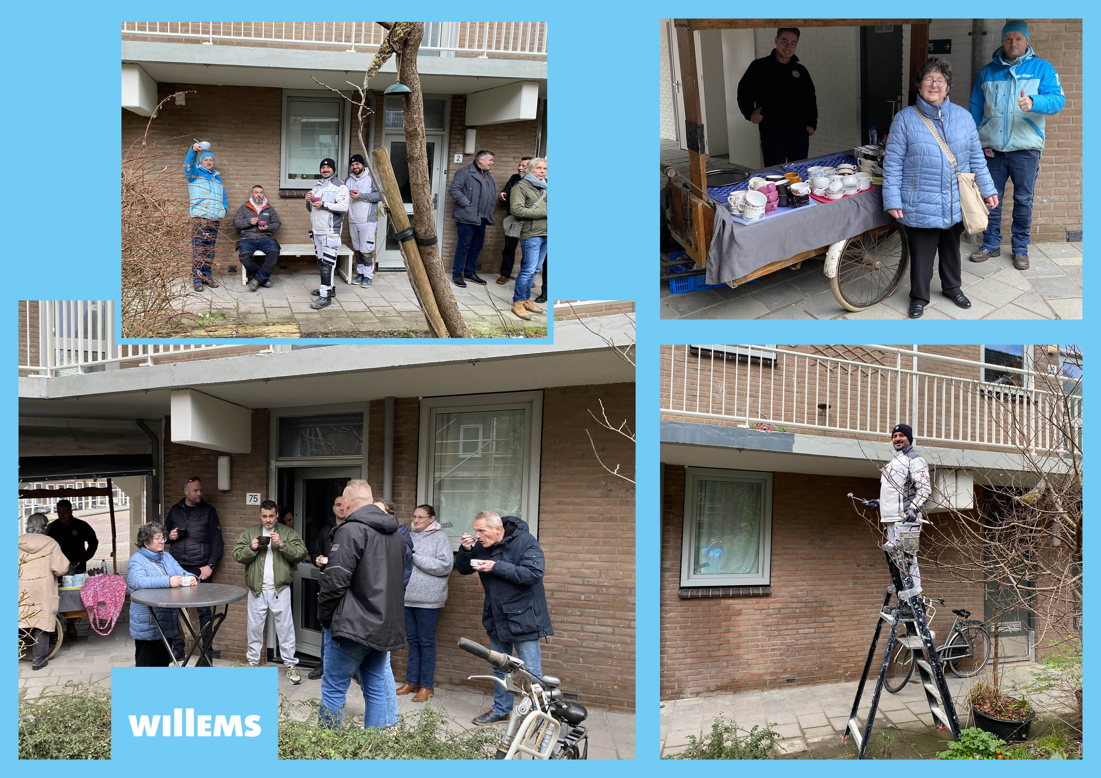 Soepmomentje met bewoners in Leids hofje