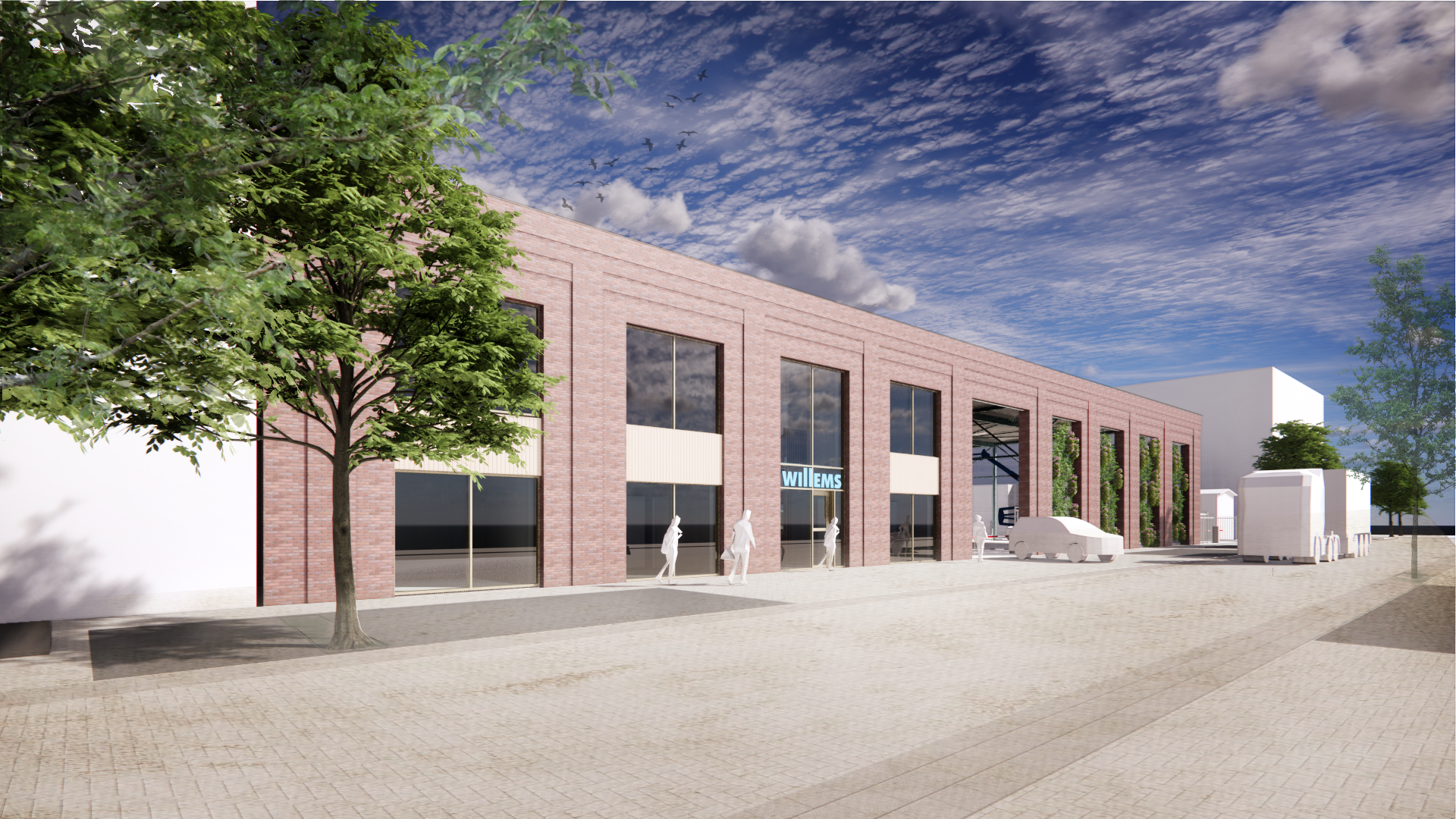 Nieuwbouw voor materieeldienst Willems