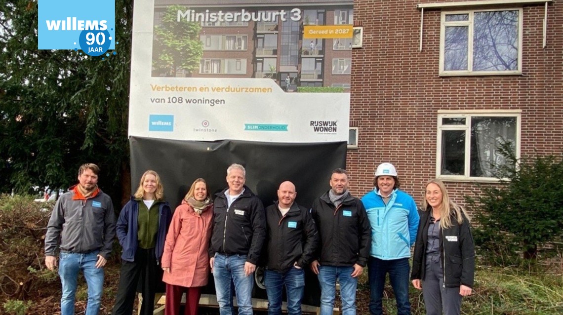 Onthulling bouwbord Ministerbuurt 3